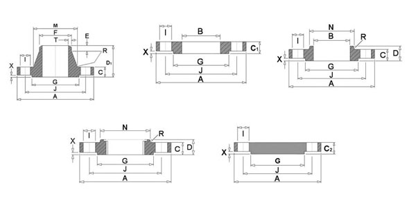BS 4504 Flange Dimensions
