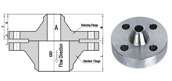 ANSI B16.5 / ASME B16.47 Reducing Flange Dimensions